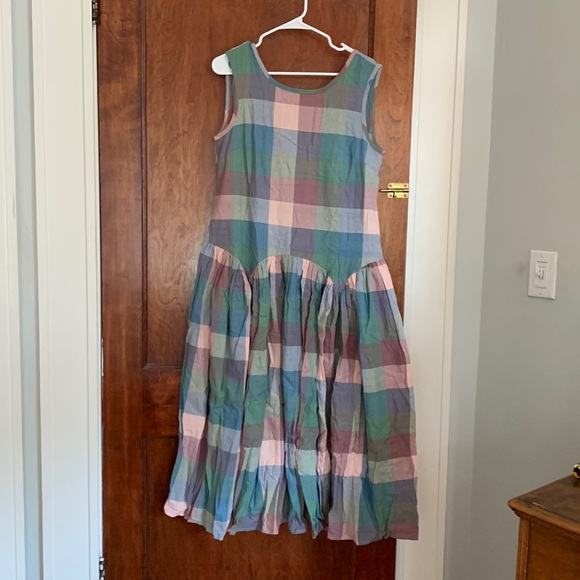 Rujuta Sheth Dresses & Skirts - Rujuta Sheth medium dress plaid pink blue